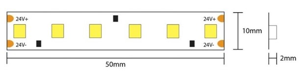 STRIP LED 18W/MT 1800LM CRI95 - immagine 2