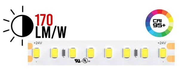 STRIP LED 19,2W/MT 24V 3300LM/MT CRI95