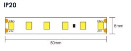STRIP LED 9,6W/MT 24V 960LM/MT CRI 90 - immagine 2