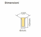 FLEX NEON SIDE VIEW 0410 10W/MT 300LM/MT - immagine 3