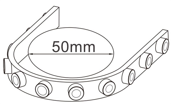FLEX NEON CON LENTI WALLWASHER 25° X 45° 18W/MT 1780LM/MT - immagine 3