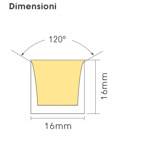 FLEX NEON 3D 1616 10W/MT 500LM/MT 1CUT - immagine 4