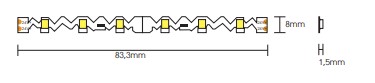 STRIP LED SNAKE 12W/MT 1200LM/MT - immagine 2