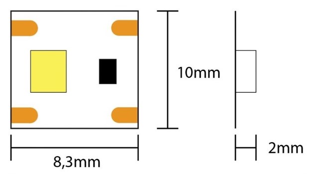 STRIP LED 20W/MT 2000LM/MT 1CUT - immagine 2