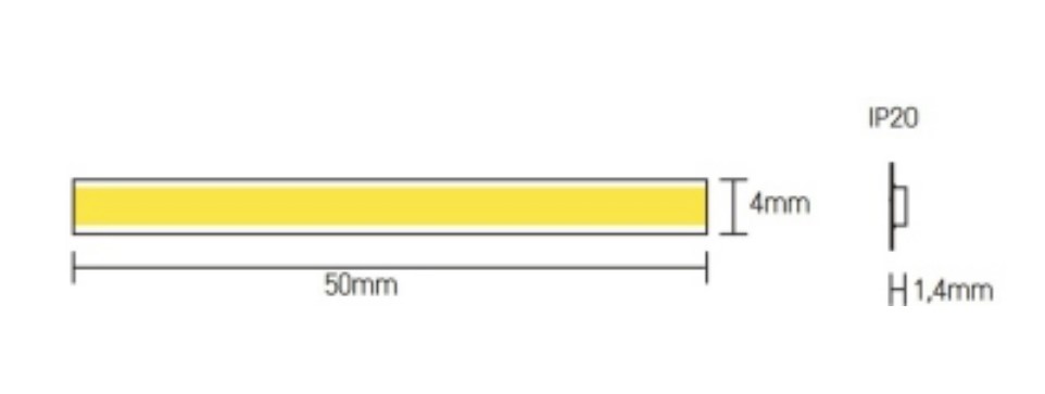 STRIP LED COB 5W/MT 700LM/MT - immagine 2