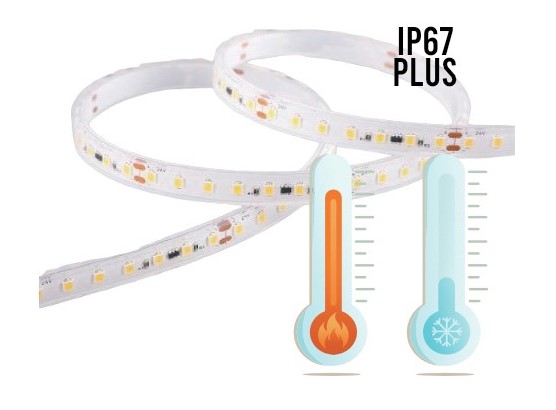 STRIP LED 9,6W/MT 1300LM/MT IP67 PLUS