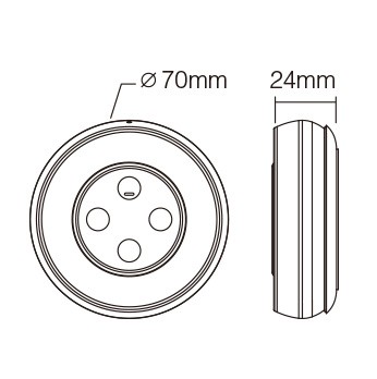 TELECOMANDO MAGNETICO ROTONDO RF CCT VARIABILE MI-LIGHT - immagine 5
