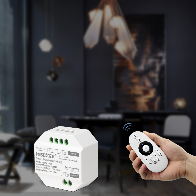 INTERRUTTORE SWITCH SMART ON/OFF 220V PUSH + APP + RF - immagine 2