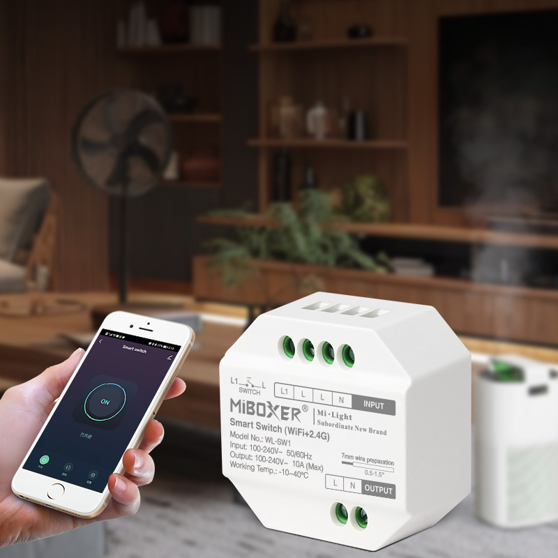 INTERRUTTORE SWITCH SMART ON/OFF 220V PUSH + APP + RF - immagine 4