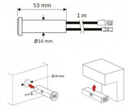 SENSORE UNIVERSALE ARMADI APERTURA/SFIORO 2 in1 - immagine 2