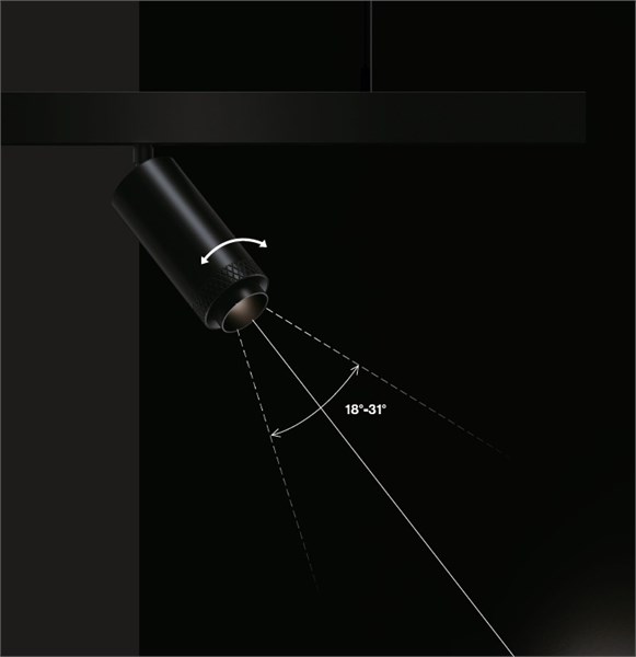 FARETTO ZOOM 48V 5,3W SERIE MINI - immagine 2